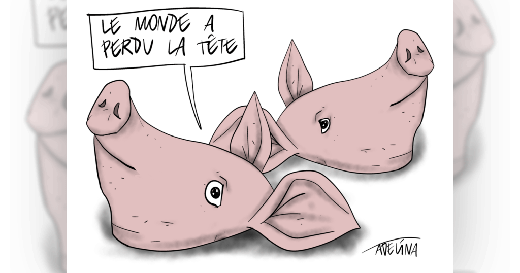 Pig heads: The underside of the special operation launched by Putin in Paris | Le Canard Enchaîné