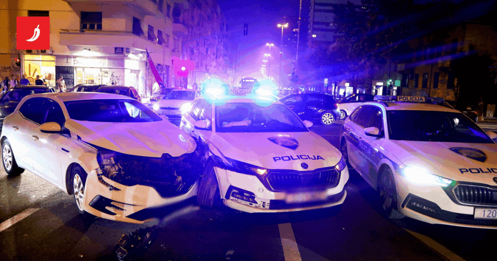 A police officer in Split walked through the red and hit another car. Inflated 0.6 ppm