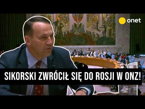 Today's statement of Sikorski at the UN forum in New York