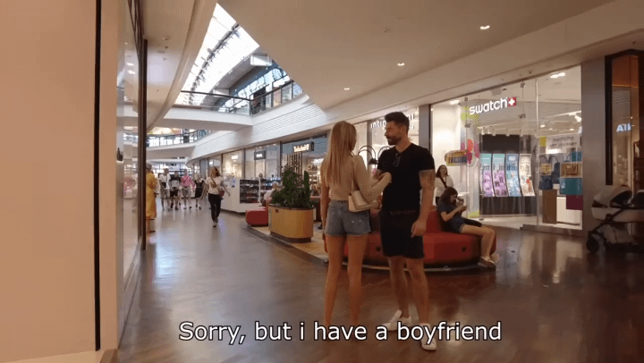 Main Character from England bothers women in Poland.