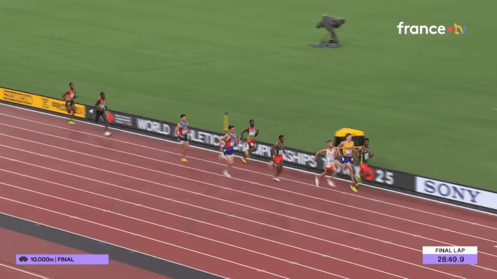 Our Jimmy Gressier National is world champion of the 10,000 meters after a memorable finish. Bravo champion!