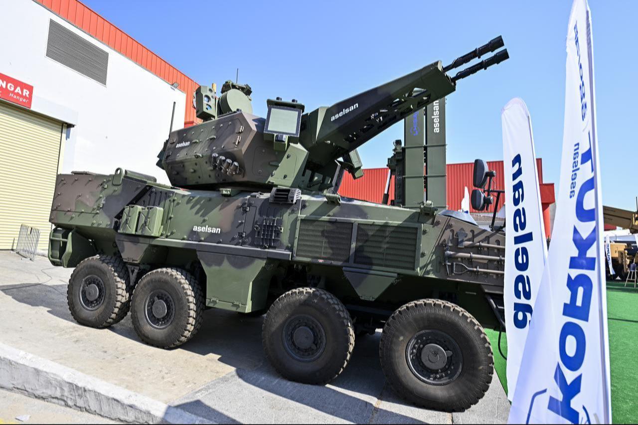 Aselsans KORKUT air defense system, during the IDEF 2025 at Istanbul Expo Center in Istanbul, Türkiye, July 23, 2025. (AA Photo)