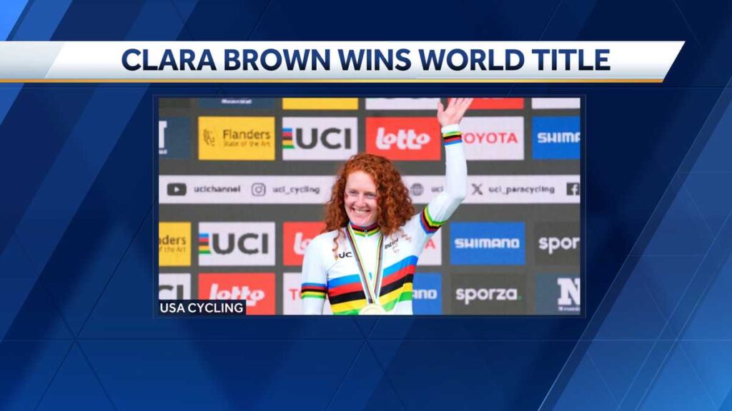 Maine's Clara Brown wins cycling world title in Belgium