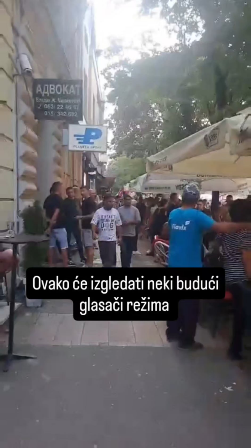 foreigners and a jerk against Serbs