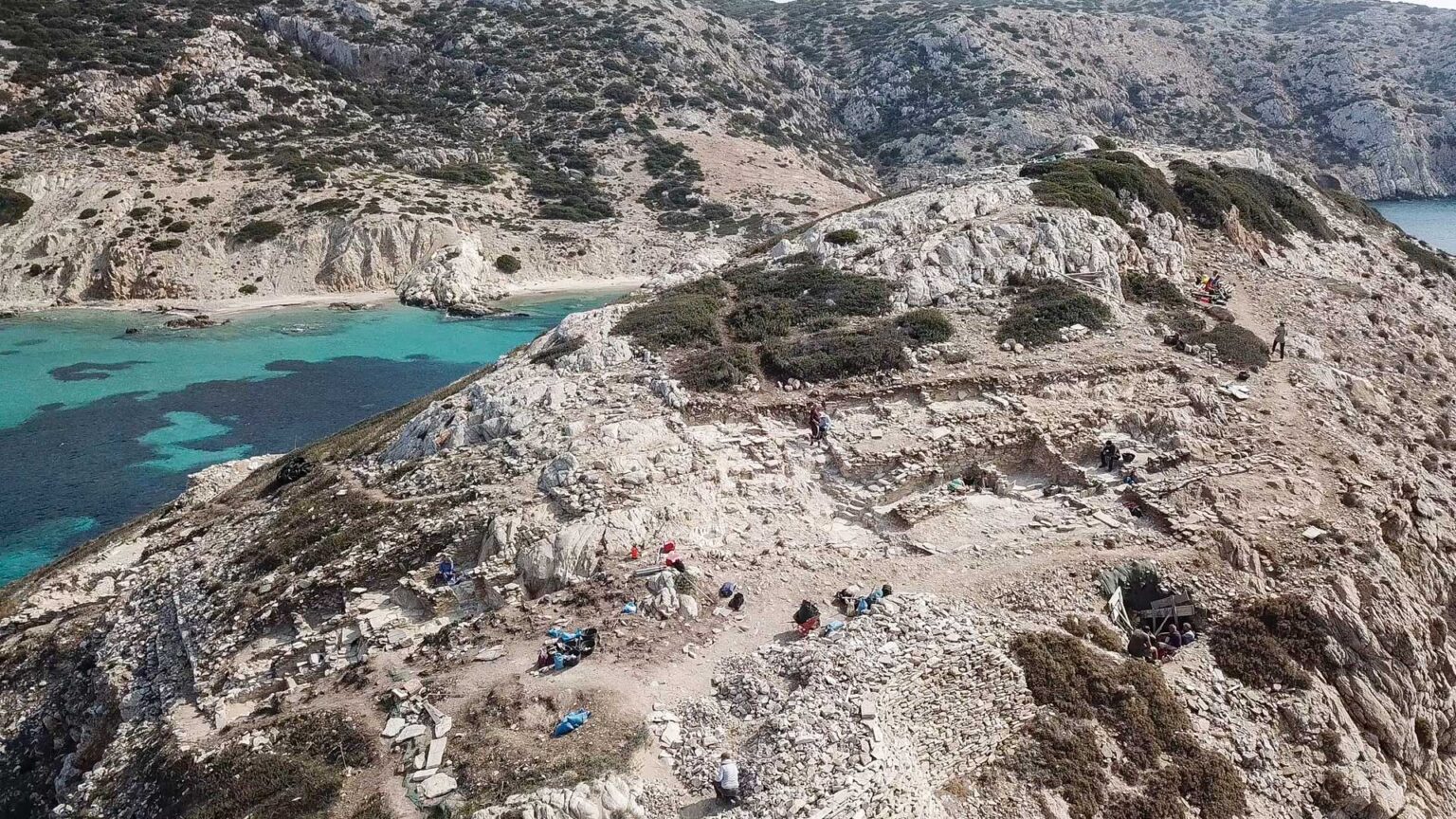 Greece's island of Keros which is now uninhabited but was the site of an Eastern Mediterranean civilization in the Early Bronze Age