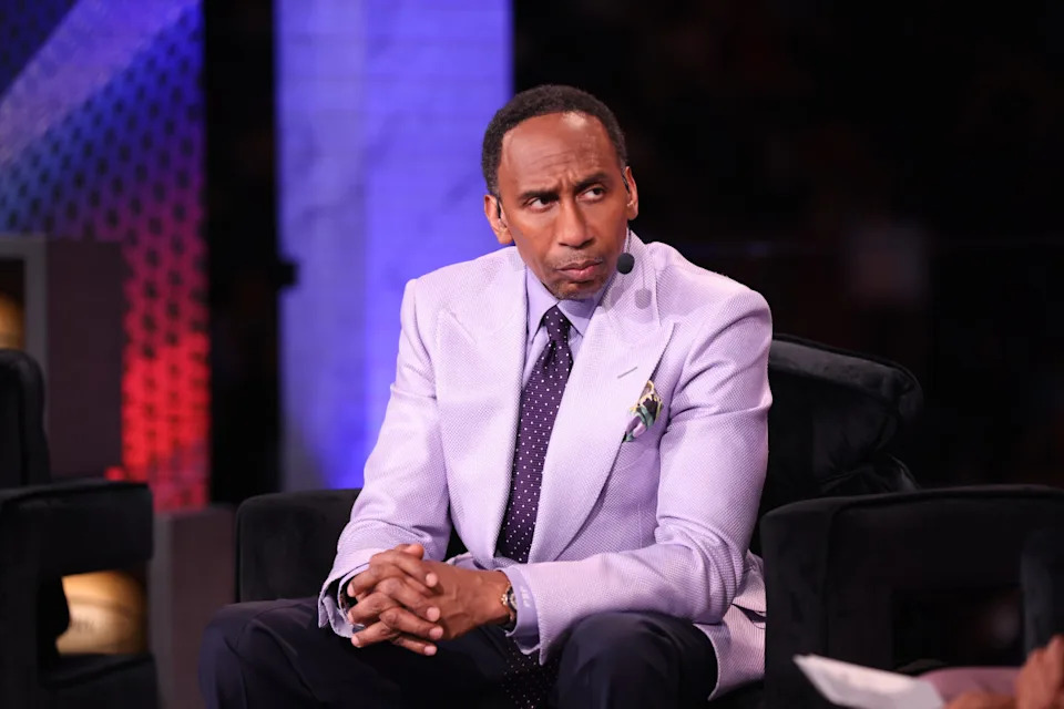 BROOKLYN, NY - JUNE 26: Stephen A. Smith looks on during the 2024 NBA Draft - Round One on June 26, 2024 at Barclays Center in Brooklyn, New York. (Photo by Luther Schlaifer/NBAE via Getty Images)Luther Schlaifer&sol;Getty Images
