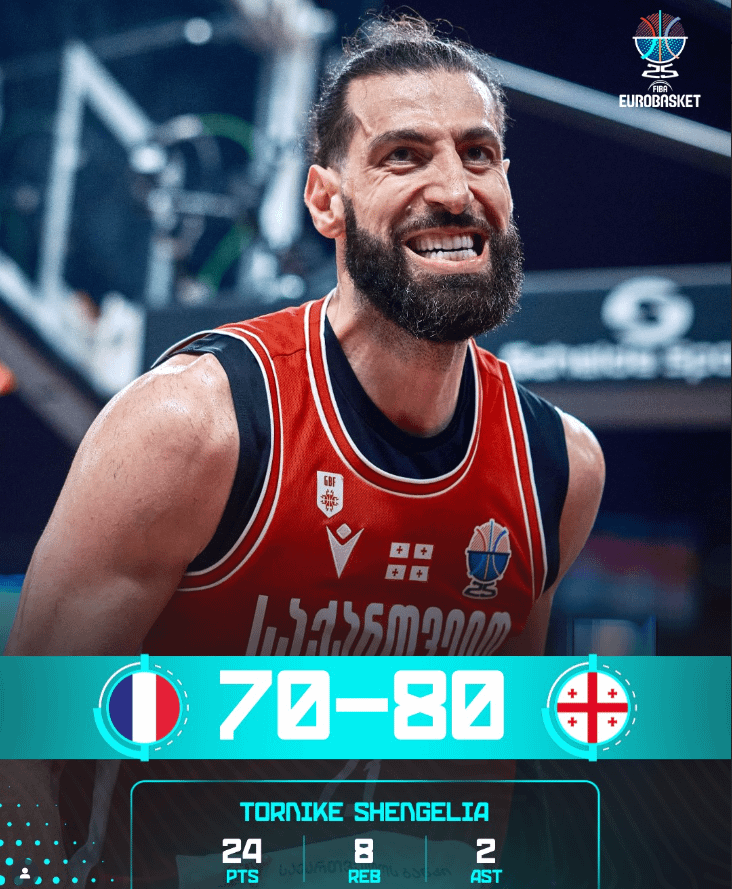 GEORGIA MAKES HISTORY! THEY ELIMNATE FRANCE IN ROUND OF 16 EUROBASKET! 🏀🇬🇪