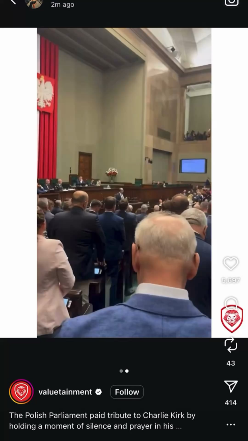 What interest does Poland have in Charlie Kirk? What interest does Poland have in Charlie Kirk?