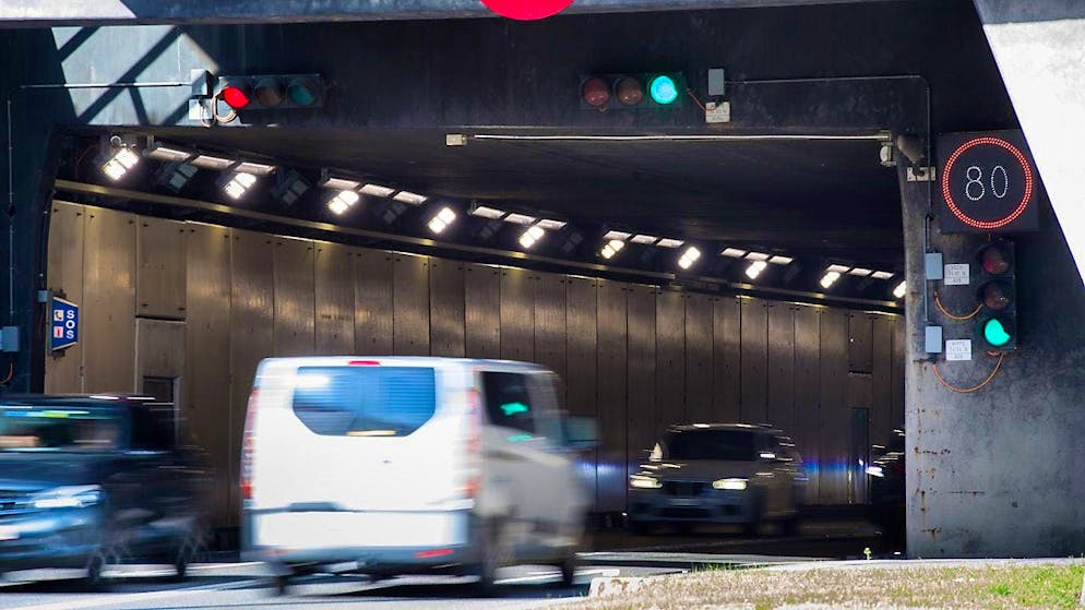 The south portal of the Gotthard tunnel in fall 2021 (archive image)