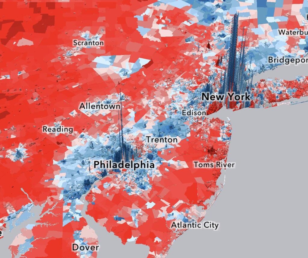 One of the most impressive things I’ve ever seen - the first completed map 2024 Presidential Election with demographic analysis for every single neighborhood in the country: [OC]