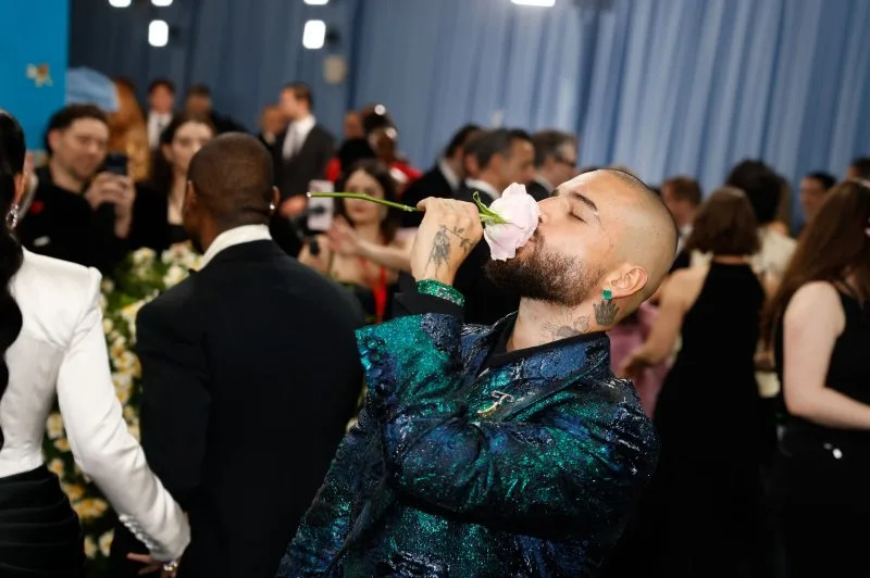 Maluma arrives on the red carpet at the Met Gala celebrating the opening of "Superfine: Tailoring Black Style" at the Metropolitan Museum of Art in May. File Photo by John Angelillo/UPI