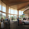 Foster + Partners Gstaad House project in Switzerland. Render. Image Courtesy of Foster + Partners Foster + Partners Gains Approval for Timber Residential Project in Switzerland - Image 4 of 6