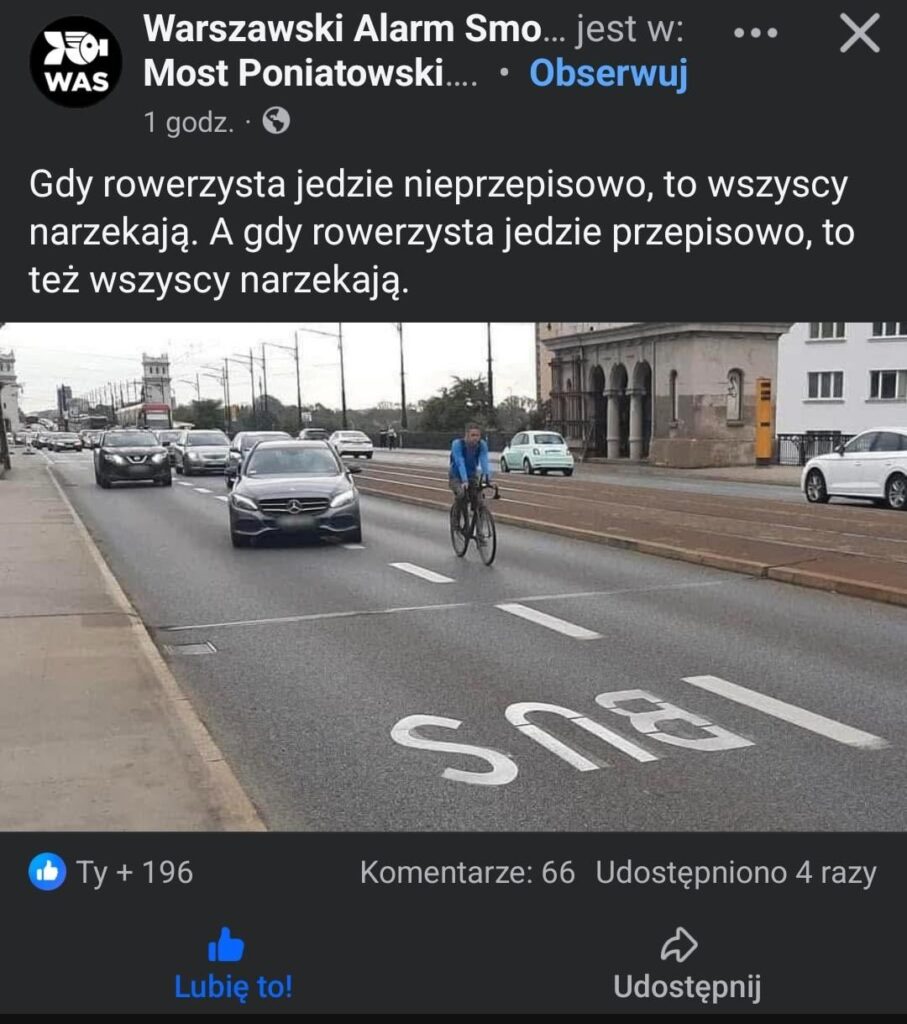 This is the most real statement about cycling in Poland