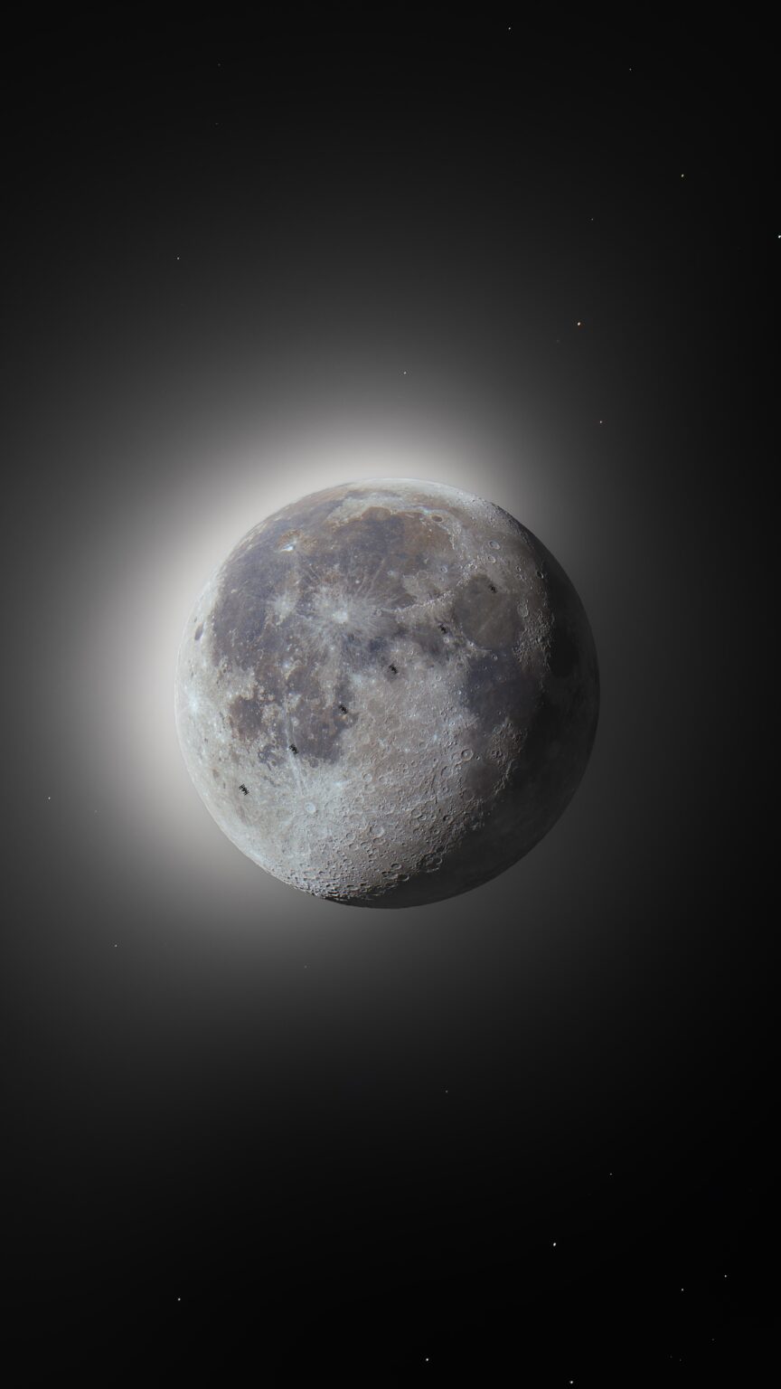 Finally captured my bucket list shot: the ISS transiting the moon!