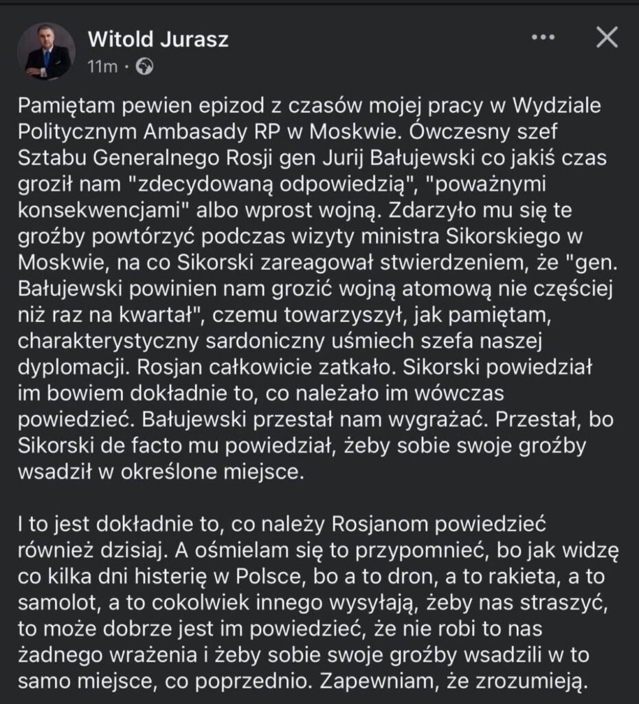About “diplomacy” with the Russians – Witold Jurasz About "diplomacy" with the Russians - Witold Jurasz