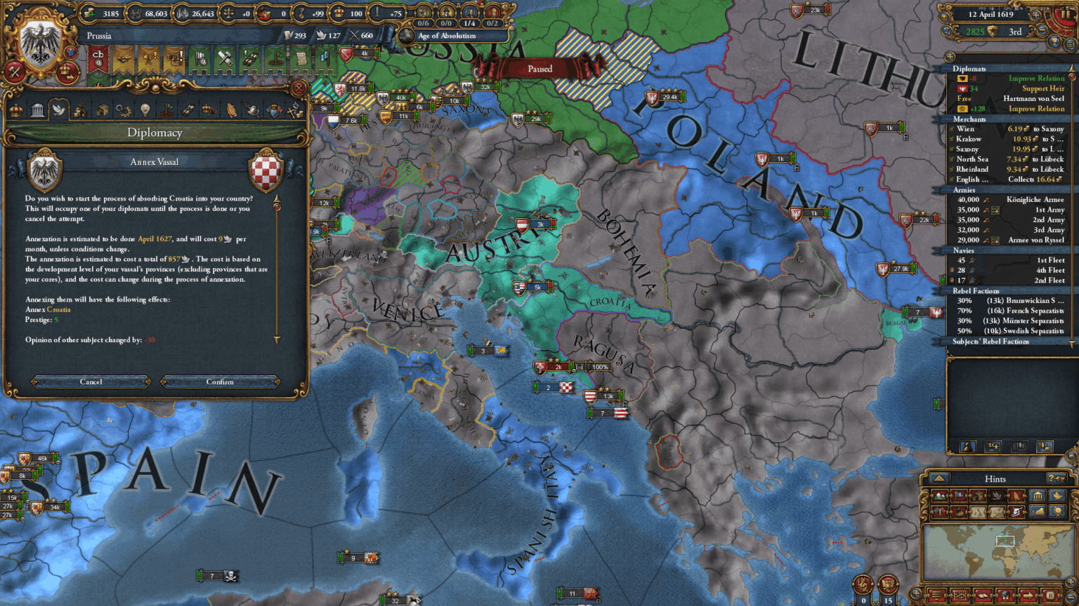I have a choice to let go wrestle or manage it from Berlin to finally become a mitteleurop
