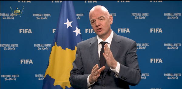 "The road to the World Cup is becoming more exciting after the last feverish matches," FIFA President Infantino includes Kosovo in his post