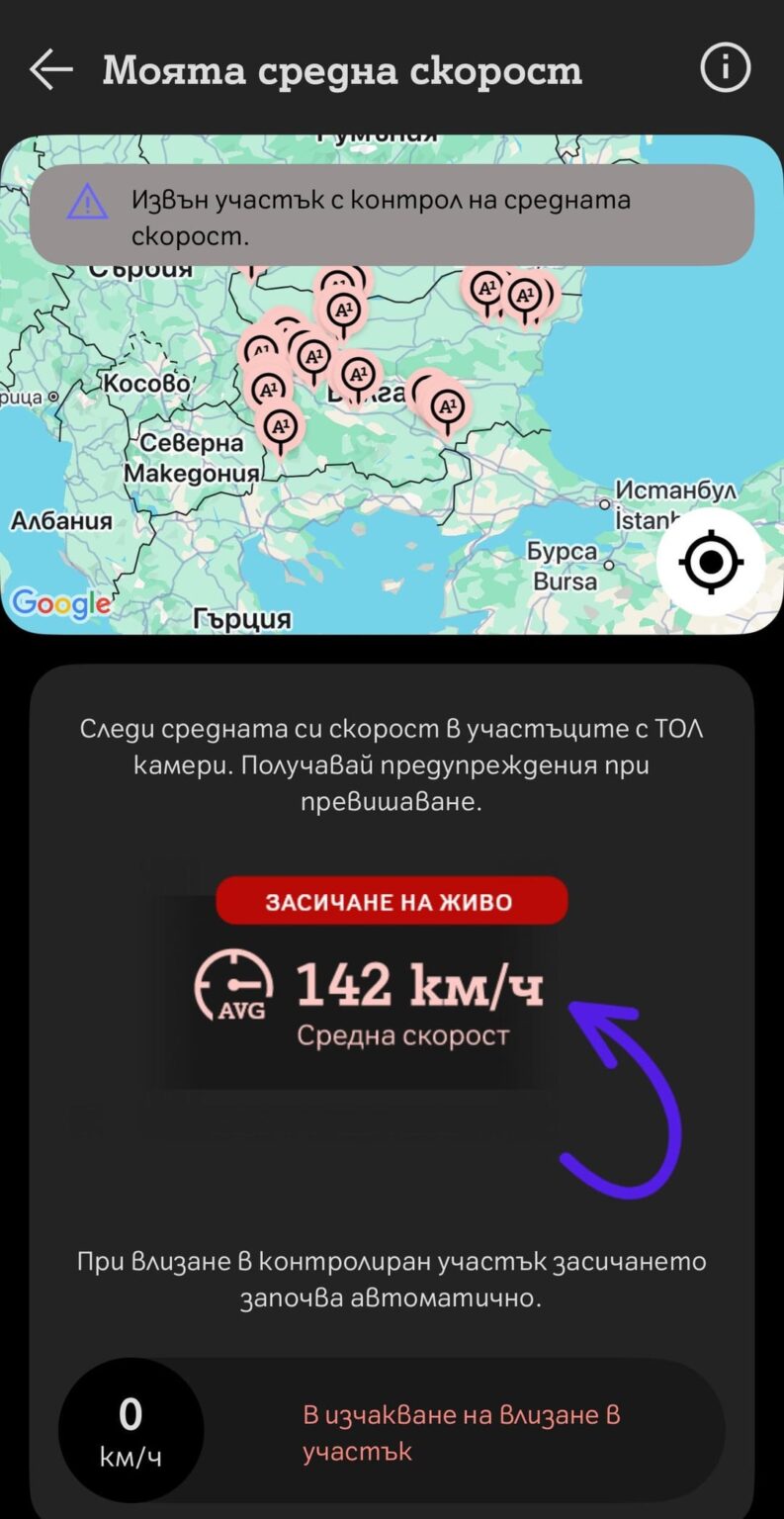 Hi Bulgaria. Has anyone already used the A1 application to keep track of their speed and what your opinion is?