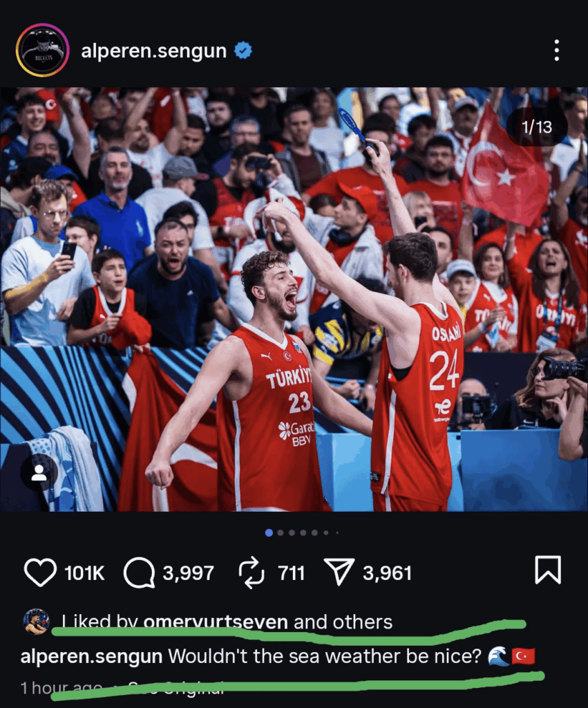 Post from SECGUN after the victory over Greece.