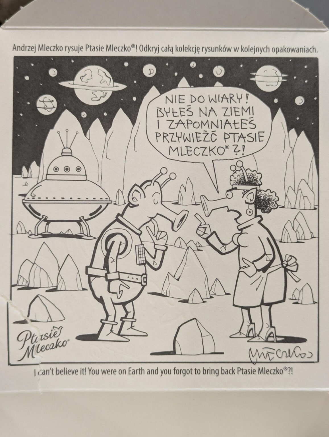 I wrote about the UFO monument in Emilcin, I opened the Bird Mleczko box! They know!