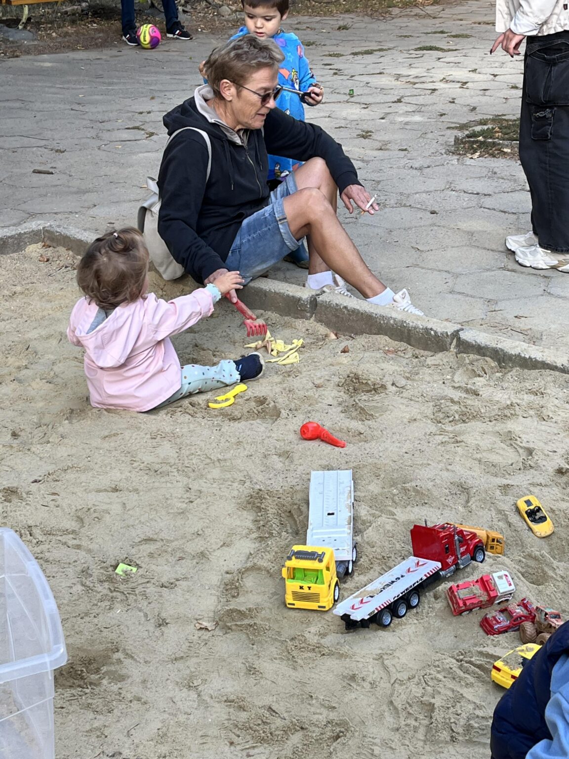 Grandma for example! He loves her grandchildren very much as much as cigarettes…