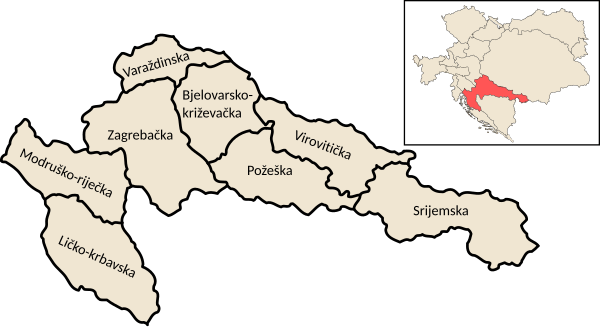 Croatian County in Austro Hungary