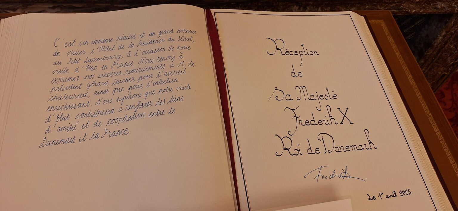 King Frederik's handwriting - found during cultural heritage days in France