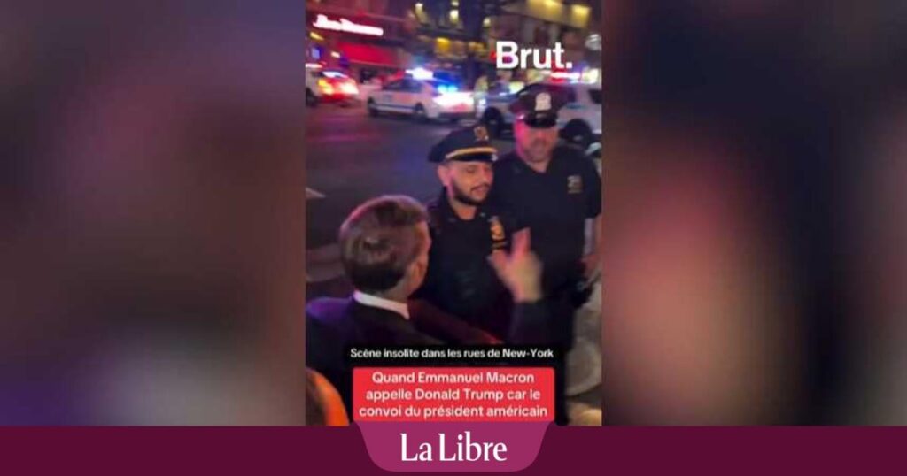Macron blocked by police in New York due to the passage of Donald Trump's convoy