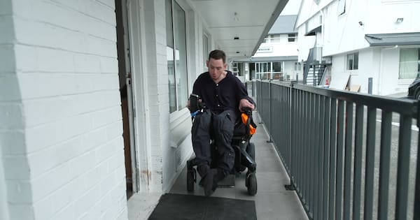 Disabled man waits for accessible housing