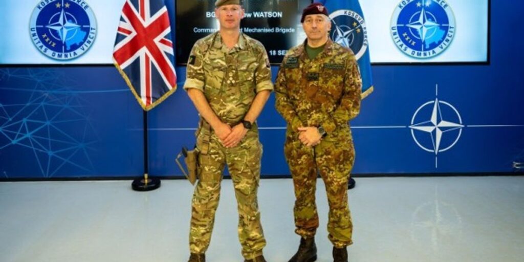 Barduani and British commander talk about security in Kosovo and the region