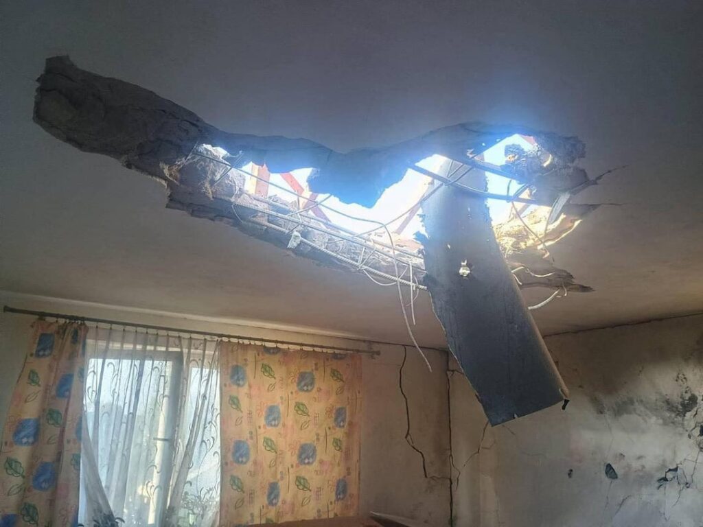 Polish House Damaged by Russian Drone