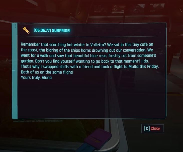 Just found this in Cyberpunk