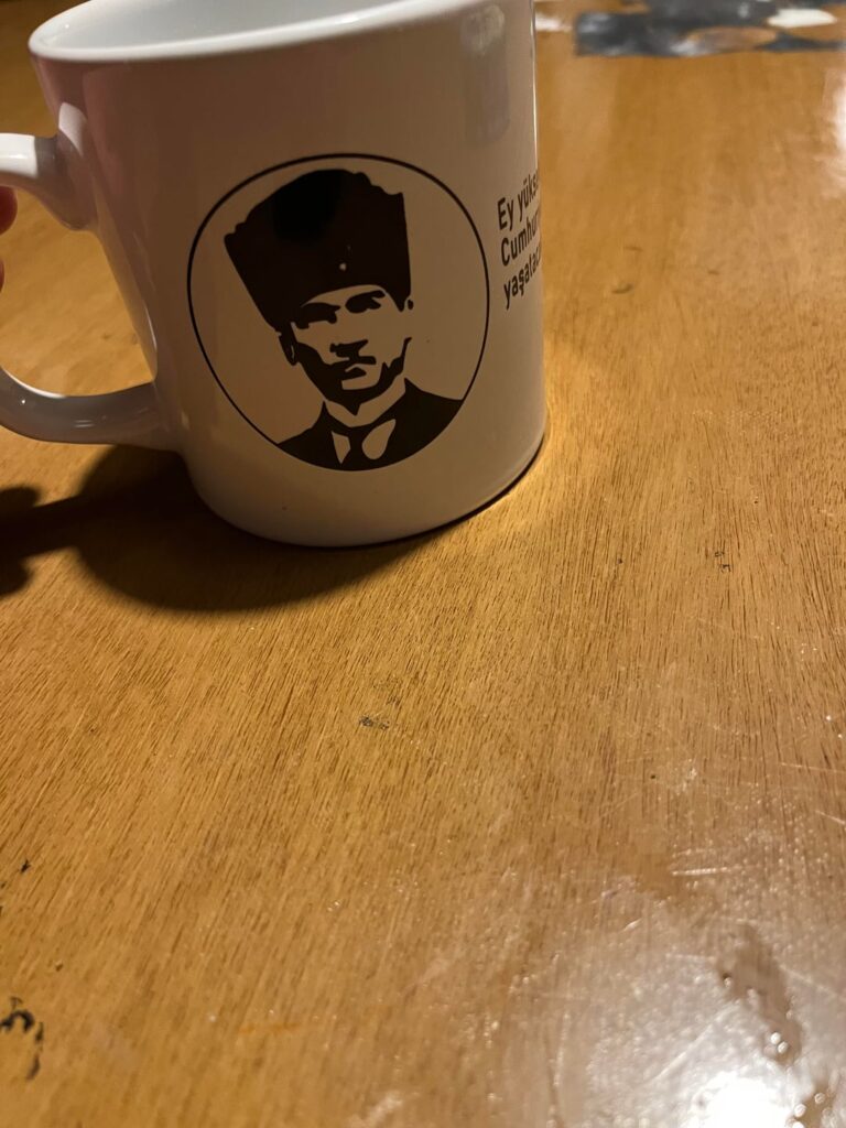 Found this mug in a Turkish grocery store in New Jersey.