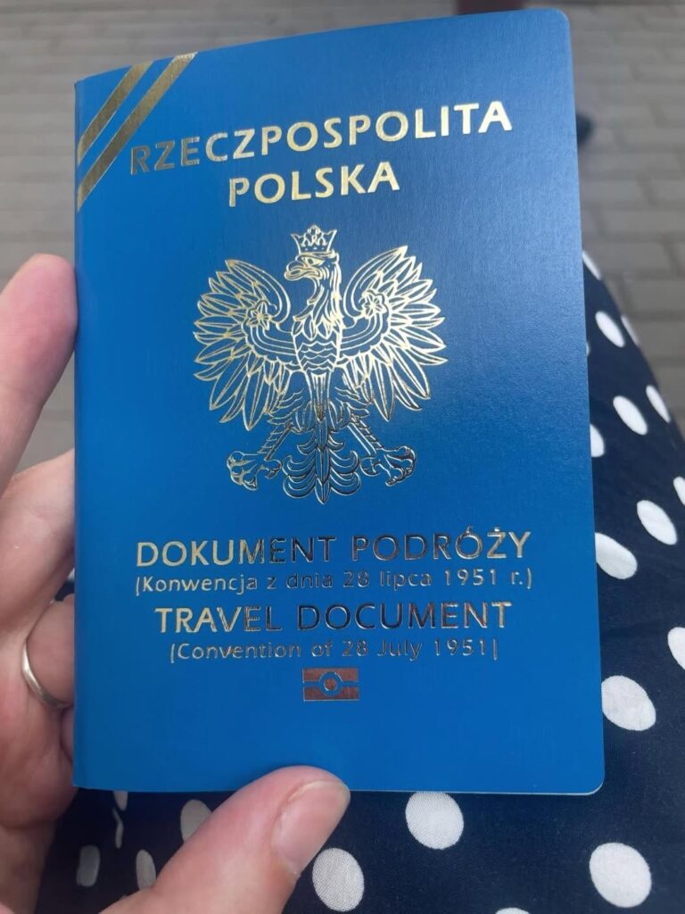Polish travel document for a foreigner