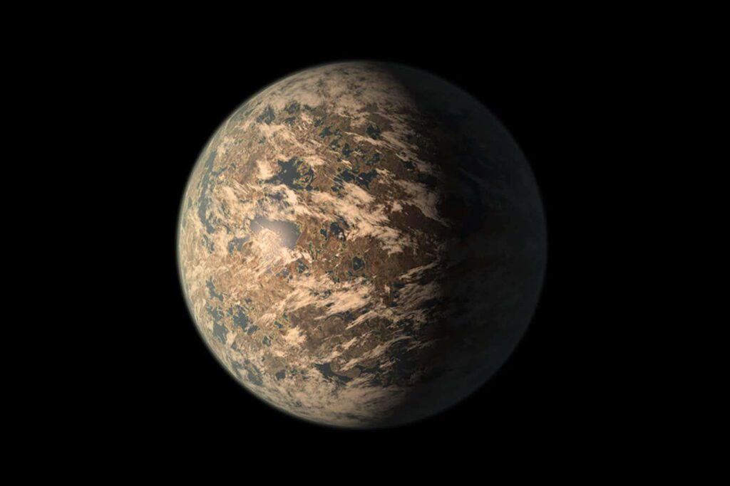 There are promising signs that one of the planets in the TRAPPIST-1 star system, which lies about 40 light years from Earth, has an atmosphere capable of supporting life.