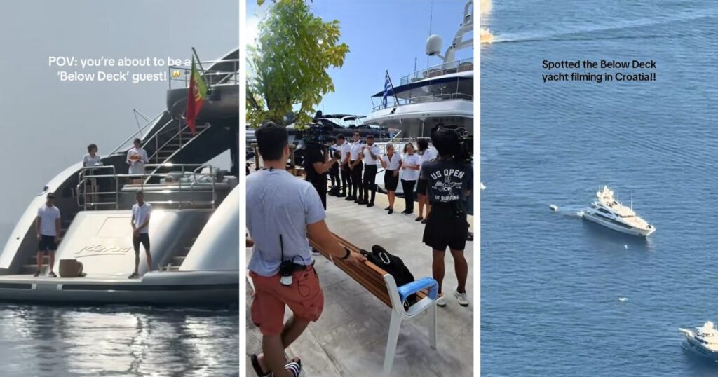Crew seen filming Below Deck Mediterranean season 10 in Croatia Crew seen filming Below Deck Mediterranean season 10 in Croatia