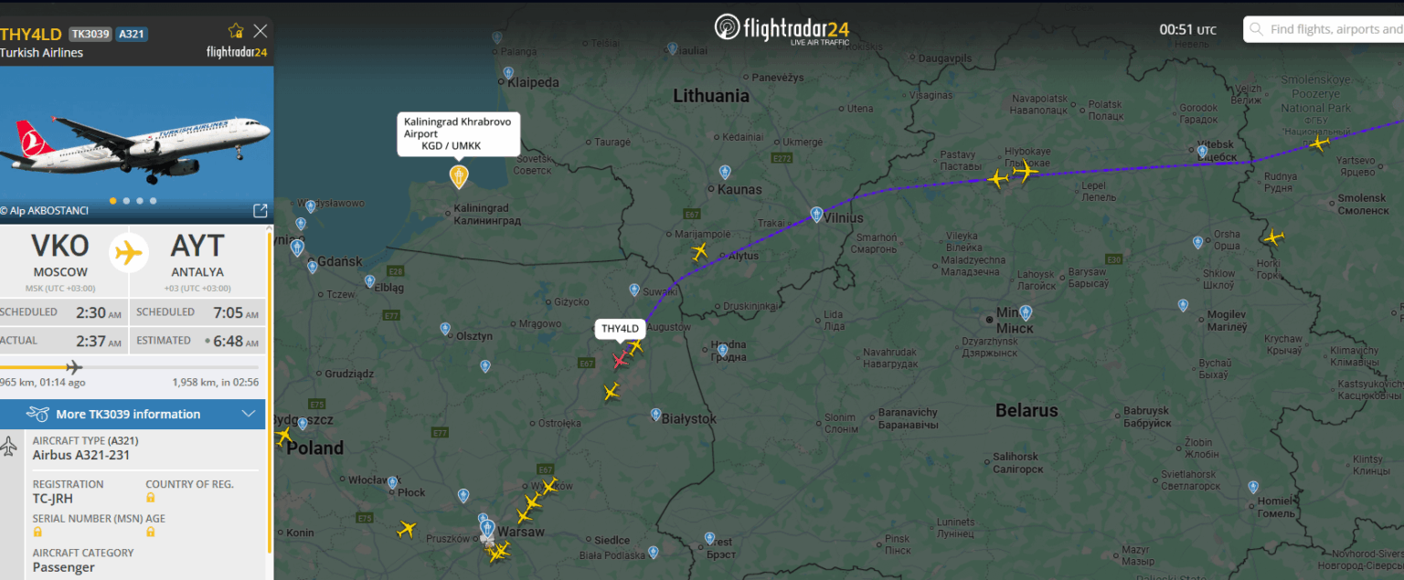 Military is looking for drones while aircrafts from Russia are entering Poland as if nothing had happened.