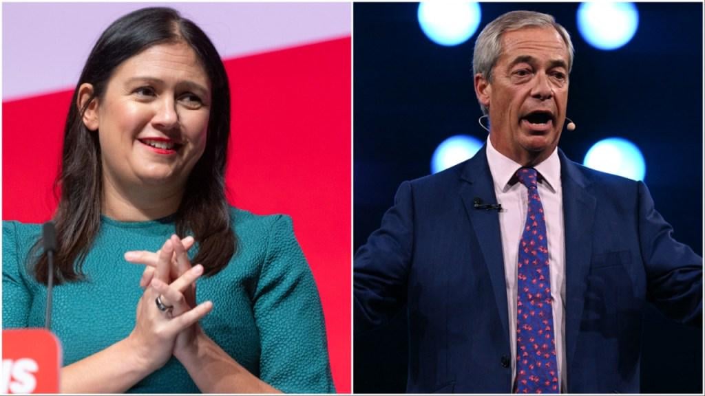 Nigel Farage Hosting Show On GB News While Running A Political Party Is “Completely Unsatisfactory,” Lisa Nandy Says