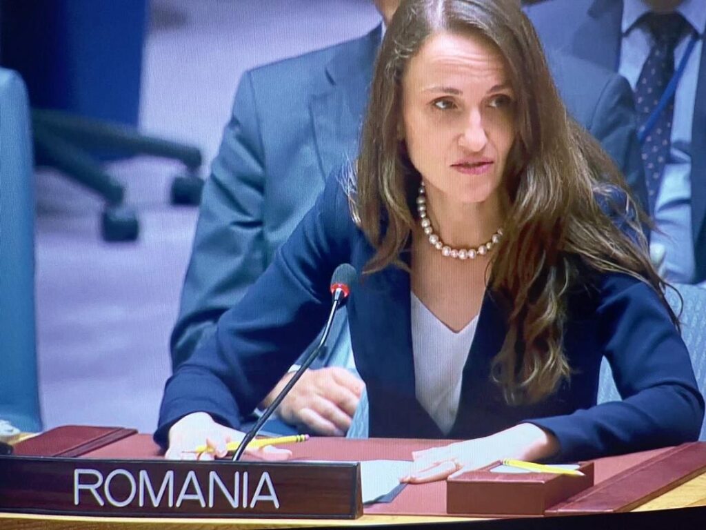 Romania expresses solidarity with Estonia at UN Security Council meeting after Russian airspace incursion