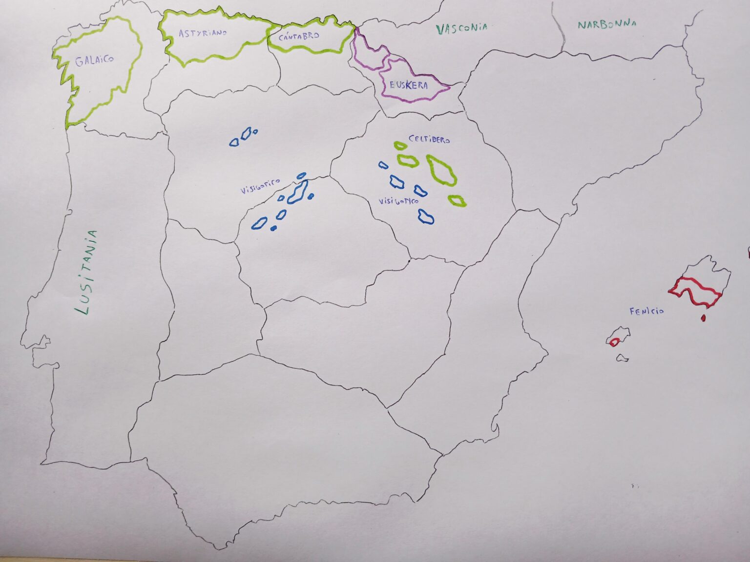 Non -romance languages ​​of Iberia, a speech country romance of my alternative history "Europe's tribal", I hope you like it :)