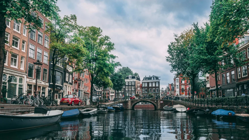 Canal view in Amsterdam