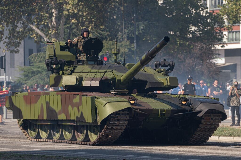 Serbia Demonstrates Modernized M-84AC3 Tank with Active Protection at Military Parade