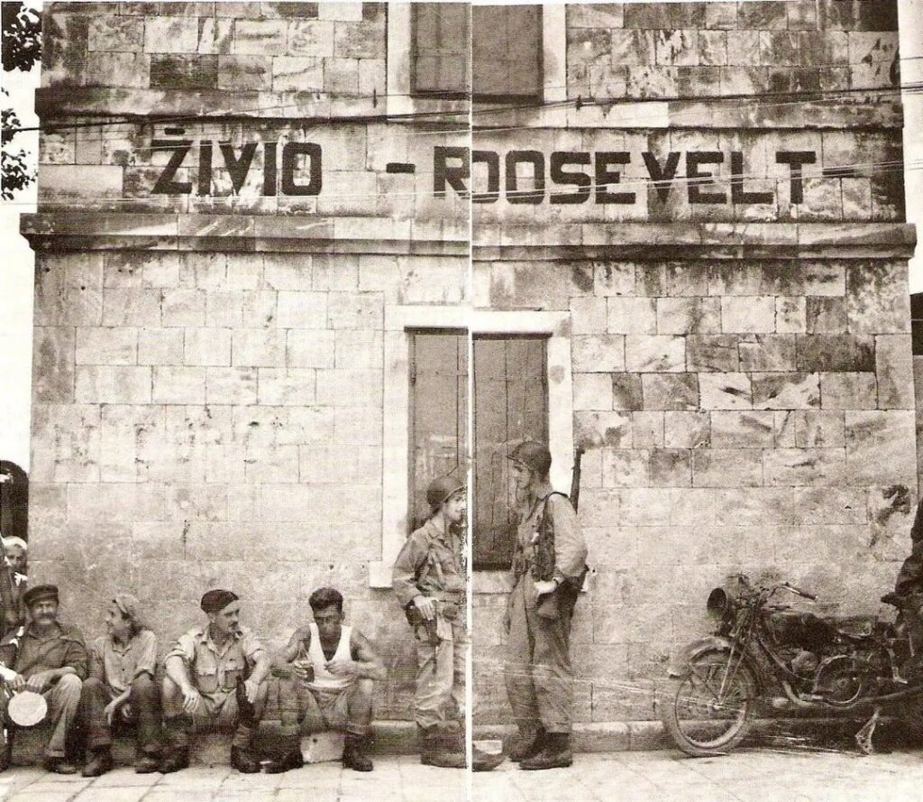 Two photos from Vis during the 2nd St. war