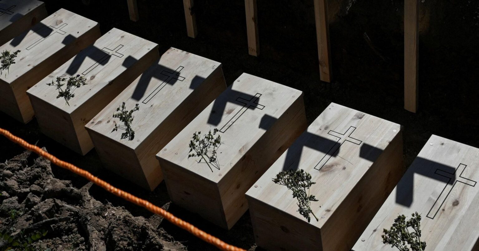 Poland buries wartime remains in western Ukraine as part of reconciliation