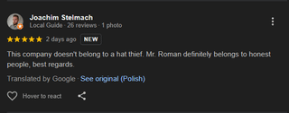 They attacked the wrong company, Hat Thief's Company is Drogbruk not DROG-BRUK Roman Szkaradek