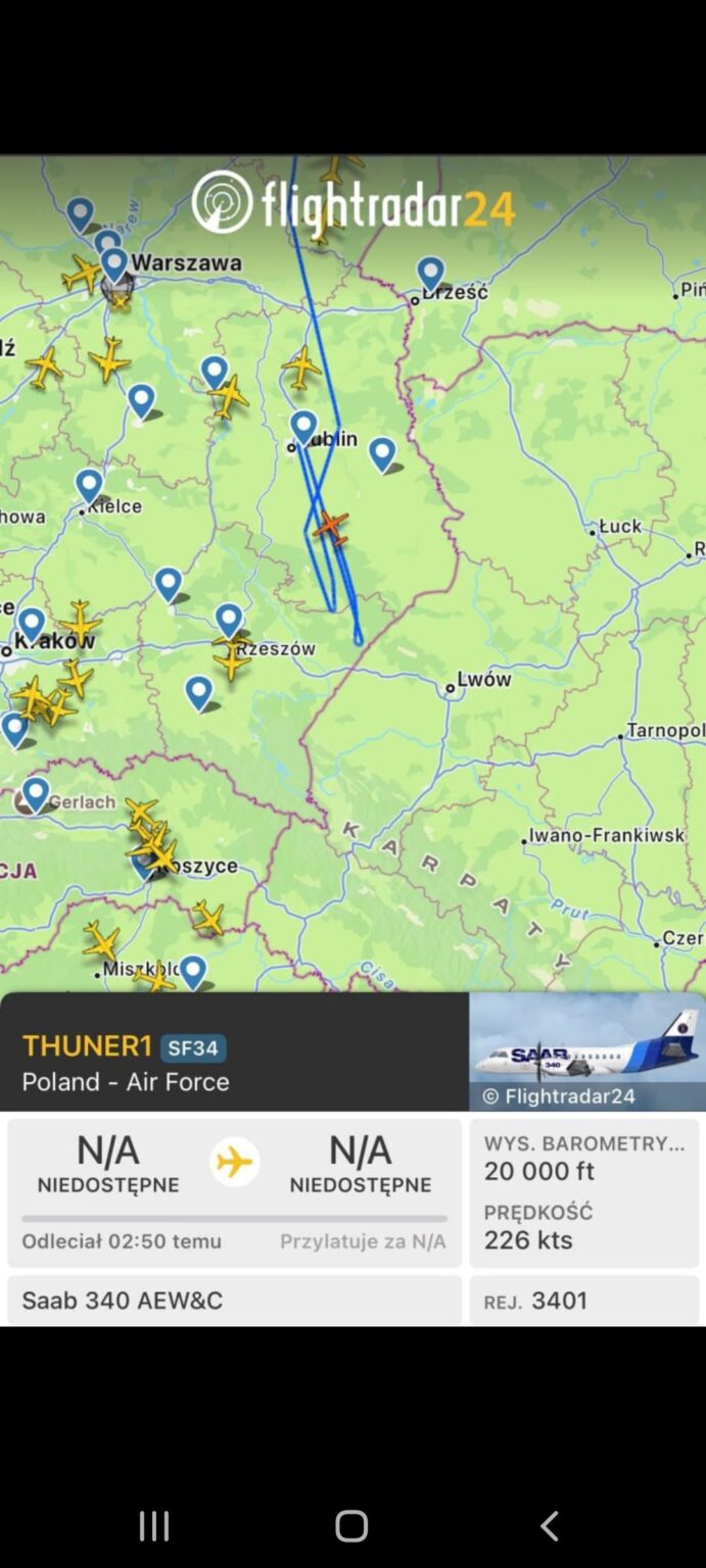 Poland deploys aviation to fight russian drones