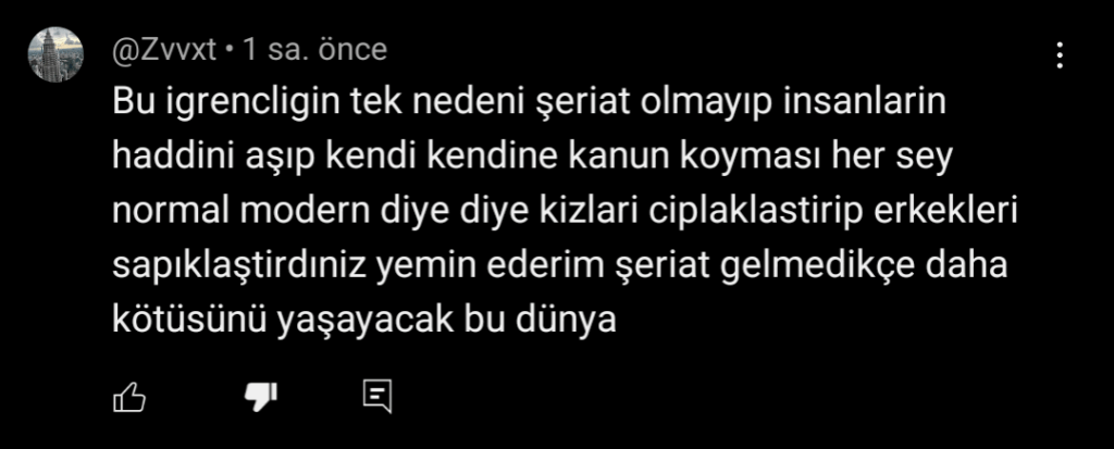 I see under a youtube video that explains the girl dormitory incident -50 iq comment. Is it our society man though?