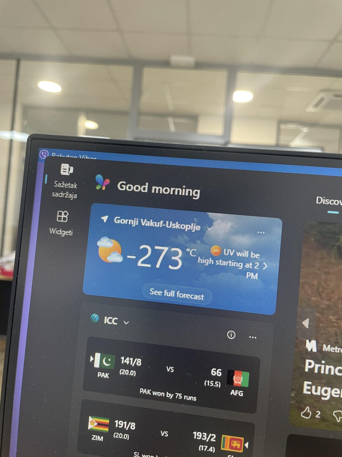 Cold today…