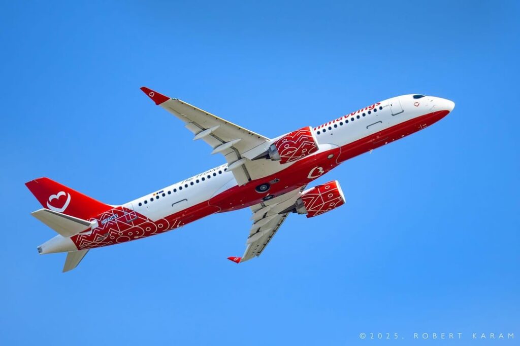 Second flight test for the latest Animawings A220-300 (SN 55383) in Quebec