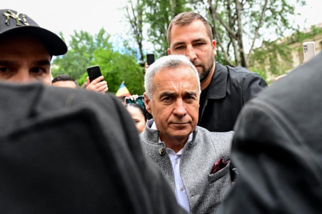 Romanian far-right politician Calin Georgescu arrives at the Prosecutor Generals Office sourrounded by his bodyguards in Bucharest, Romania, May 27, 2025. (AFP Photo)